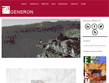 Tablet Screenshot of generoninternational.com